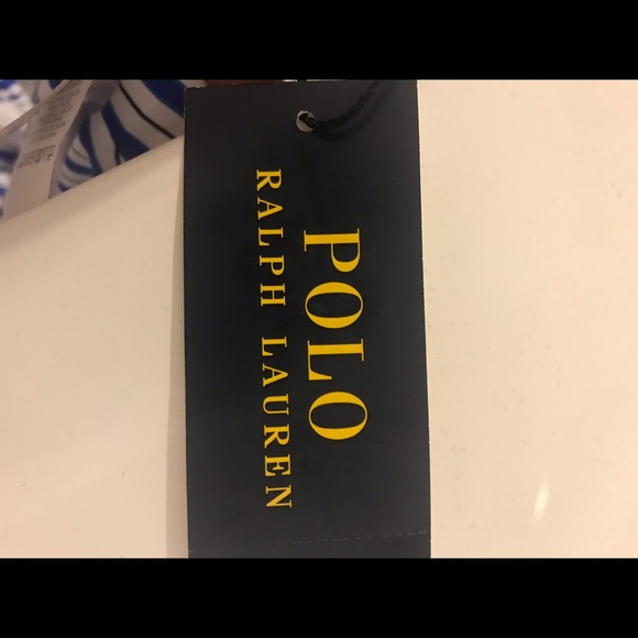 Cobalt blue and White stipe knot front bikini top - Picture 4 of 5